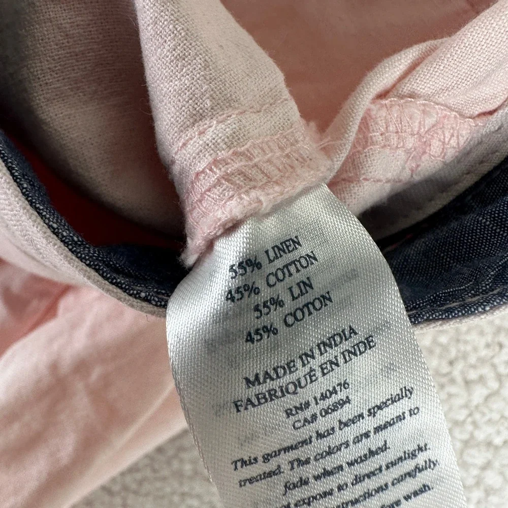 Faherty Linen Cotton Blend Shorts‎ Mens 38 Pink Coastal Summer MBU2263-SPK
